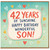 42nd Birthday Card for Son, Wonderful Son Birthday Card
