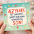 42nd Birthday Card for Son, Wonderful Son Birthday Card