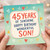 45th Birthday Card for Son, Happy Birthday Wonderful Son Card