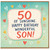 50th Birthday Card for Son, 50 of Sunshine Happy Birthday Wonderful Son