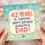 42nd Birthday Card for Dad, Happy Birthday Wonderful Dad Card