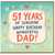 51st Birthday Card for Dad, Happy Birthday Wonderful Dad Card
