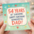 54th Birthday Card for Dad, Happy Birthday Wonderful Dad Card, 54 Years of Sunshine