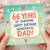 66th Birthday Card for Dad, Happy 66 Years of Sunshine Dad Card