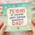 75th Birthday Card for Dad, 75 Years of Sunshine Happy Birthday Wonderful Dad Card