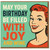 Funny Retro Wine Birthday Card - 'May Your Birthday Be Filled With Joy and Wine' Vintage Pop-Art Illustration, Bold Typography, Humorous Greeting for Wine Lovers