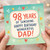 98th Birthday Card for Dad, 98 Years of Sunshine Happy Birthday Wonderful Dad Card
