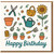Gardening Birthday Card - Happy Birthday with Watering Can, Sunflower and Garden Tools - Cute Card for Gardeners and Plant Lovers
