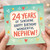 24th Birthday Card for Nephew, 24 Years of Sunshine Happy Birthday Wonderful Nephew