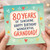 Granddad 80th Birthday Card, 80 Years of Sunshine Happy Birthday Wonderful Grandad