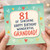 81st Birthday Card for Granddad, Happy Birthday Wonderful Grandad Card