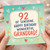 92nd Birthday Card for Granddad, Wonderful Granddad Birthday Card