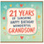 Grandson 21st Birthday Card - 21 Years of Sunshine Happy Birthday Wonderful Grandson