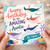 45th Birthday Card for Auntie, Happy Birthday to an Amazing Auntie Underwater Stingray Design