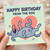 Funny Birthday Card From The Dog - Cute Cartoon Pup Rolling Over With Heart, For Dog Mum or Dad, Pet Owner, Animal Lover