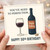 50th Birthday Card - You've Aged to Perfection - Wine Bottle and Glass Design - Funny Milestone Card for 50 Year Old
