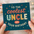 Coolest Uncle Birthday Card - To the Coolest Uncle on Your Birthday - Colourful Stars and Lightning Design