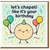 Let's Chapati Like It's Your Birthday Funny Pun Birthday Card - Cute Chapati with Balloons, Party Hat and Confetti - Food Pun Humour for Friends, Family, Him or Her