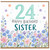 24th Birthday Sister Card, Floral Happy Birthday Card