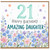 21st Birthday Card for Daughter, Happy Birthday Amazing Daughter Floral Card
