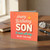 Happy Birthday Son Card - Confetti and Crown Design - 'It lasts all day... Enjoy the fuss' Funny Birthday Card for Son