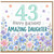 43rd Birthday Card for Daughter, Amazing Daughter Happy Birthday Floral Card