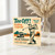 Tee Off Golfing Legends Birthday Card - Retro Golf Poster Style with Pro Am Tour Golfer Swing and Cart - For Golf Fans, Men and Women