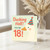 Funny 18th Birthday Card - Ducking Hell You're 18 - Party Hat Duck Pun - Cheeky Humour Card for Friends and Family