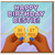 Happy Birthday Bestie Card - Best Friends Necklace Illustration, Cute Friendship Birthday Card for Best Friend