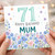 71st Birthday Card for Mum, Happy Birthday Mum Floral Card