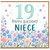 19th Birthday Card for Niece Floral Happy Birthday Card