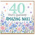 40th Birthday Card for Amazing Niece, Floral Happy Birthday Card