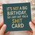 Funny Rude Birthday Card - It's Not a Big Birthday So I Just Got You a Shit Card - Cheeky Banter for Friends, Him or Her