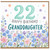22nd Birthday Card for Granddaughter, Floral Happy Birthday Card