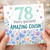 78th Birthday Card for Amazing Cousin, Happy Birthday Floral Design