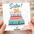 Sister 26th Birthday Card, Happy Birthday Cake Design