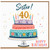 Sister 40th Birthday Card