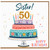 Sister 50th Birthday Card, Happy Birthday Cake Design
