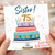 Sister 75th Birthday Card, Happy Birthday Cake Design