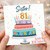 Sister 81st Birthday Card, Happy Birthday Cake Design