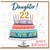 Daughter 22nd Birthday Card, Happy Birthday Card for Daughter