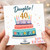 Daughter 40th Birthday Card, Happy Birthday Cake Design