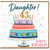 Daughter 43rd Birthday Card, Happy Birthday Daughter Card