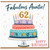 62nd Birthday Auntie Card, Fabulous Auntie Birthday Card