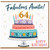 64th Birthday Card for Auntie, Fabulous Auntie Birthday Card