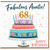 68th Birthday Card for Auntie, Fabulous Auntie Birthday Card