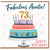 73rd Birthday Card for Auntie, Fabulous Auntie Happy Birthday Card