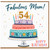 54th Birthday Card for Mum, Fabulous Mum Birthday Card, Happy 54th Birthday