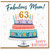 Mum 63rd Birthday Card, Fabulous Mum Happy Birthday Cake Design