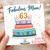 Mum 63rd Birthday Card, Fabulous Mum Happy Birthday Cake Design